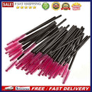 100pcs/bag Disposable Eyelash Brush Mascara Applicator Makeup Tools (Red)