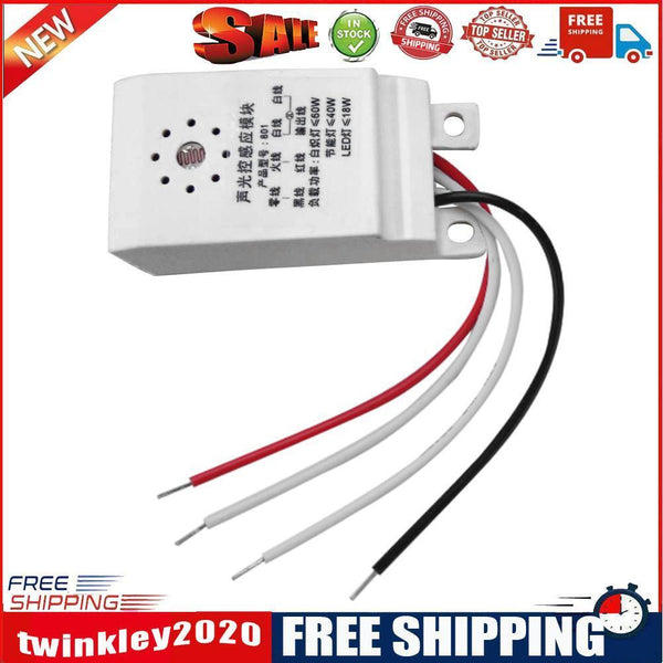 AC 160-250V Intelligent Auto On Off Light Sound Voice Sensor Control Switch
