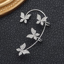 Men Jewelry Party Rhinestones Ear Cuff Ear Wrap Tragus Earrings Non Piercing