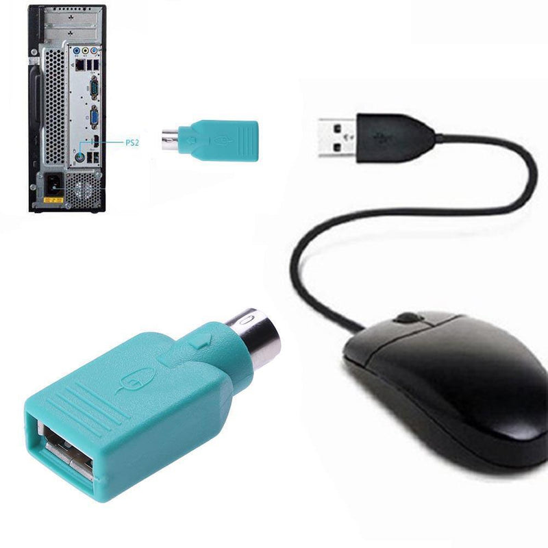 Male for PS2 to USB Female Adapter Converter Keyboard Mouse Mice Connector