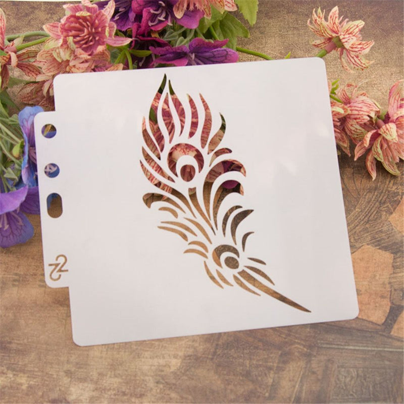Embossing Stamp Flower Painting template Layering Stencils Scrapbooking