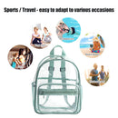 PVC Clear Shoulder Backpacks Top-Handle College Student Waterproof Rucksack