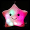 Luminous Pillow Star Cushion Stuffed Plush Colorful Household Night Light T