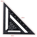 Carpenter Measurement 30cm  12" Triangular Rule Protractors Rafter Angle Frame