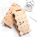 Capacity Biscuit Shape Student Supplies Stationery Bag Pencil Case Pen Storage