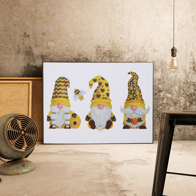 Partial Crystal Drill 5D Special Shaped Diamond Painting Yellow Goblin Kit Newly