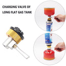 Outdoor Cassette Stove to Flat Gas Tank Adapter Valve Mutual Filling Shifter