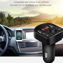 MP3 Player Car FM Transmitter Wireless Bluetooth 5.0 2 USB Fast Charger Adapter