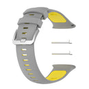Silicone Strap for Polar Vantage V2 Watch Band Replacement (Grey Yellow)