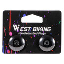 1 Pair Bicycle Bar End Plugs MTB Road Bike Anti-slip Grip Handlebar Plug Ca