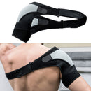 Single Shoulder Support Wrap Belt Back Brace Compression Guard Band Pads