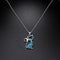 Exquisite Fashion Women Elegant Gift Cat Pendant Opal Necklace Chain Jewelry