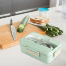 Portable Lunch Box Kids School Office Microwave Wheat Straw Bento Food Container