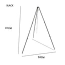 Mountainhiker Camping Picnic Grill Hanging Pots Outdoor Tripod Kit (Black)