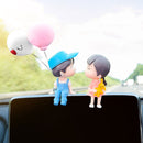 Couple Ornament Cartoon Car Dashboard Decors Lovely Kiss Boy and Girl (02)