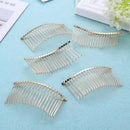 Fork Comb 5pcs Fixed Clip Metal Fine Tooth Hair Clip Wedding Hair Decoratio