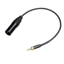 Male to XLR Male Extension Adapter Line 3.5mm Lead Cable Microphone Clip Necklace