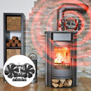 High-temperature Log Wood Burner Stove Fan Double-headed Fireplace Heat Powered