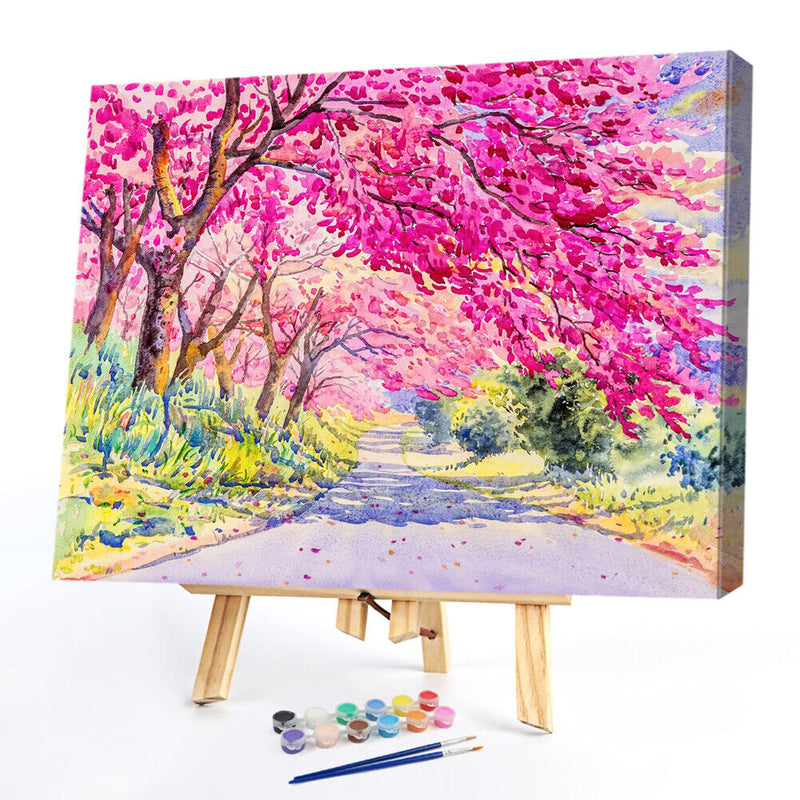 Frameless Oil Paint By Numbers Wall Art Posters Picture Craft Gift Home Decor