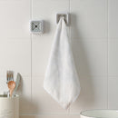 Punch-free Towel Hook Adhesive Push-in Hanger Rag Storage Plug Racks (Grey)