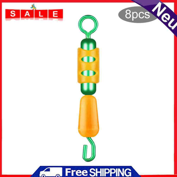 8pcs Quick Release Sub-Clip Silicone Sub-Line Thread Clamp Fishing Tackle Tools