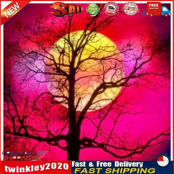 5D DIY Diamond Painting Full Drill Rhinestone Tree Moon Embroidery (K962) Newly