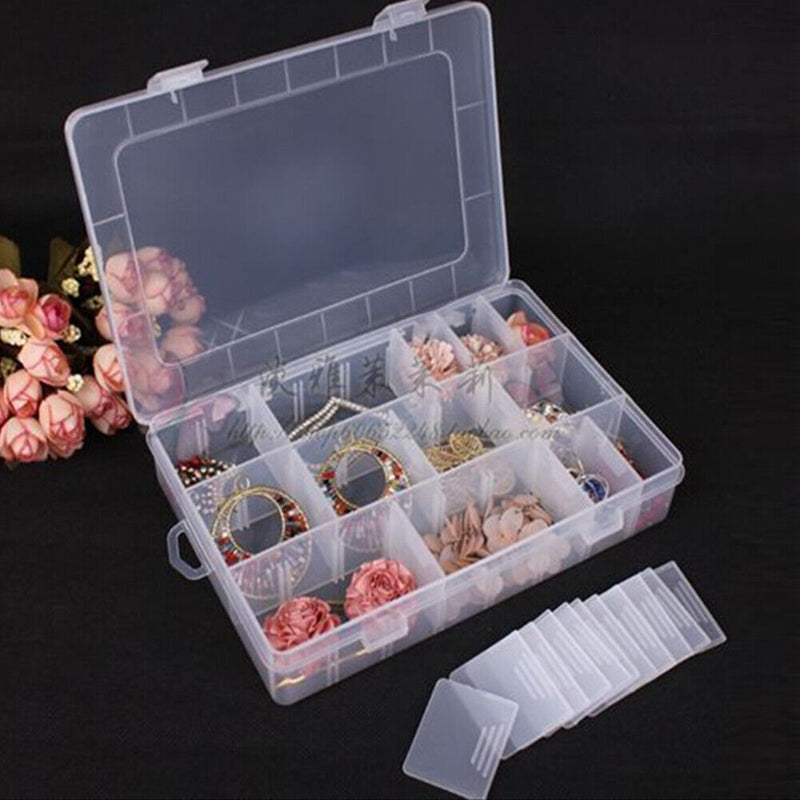 Transparent Fishing Tackle Storage Box Fishing Connector Soft 24 Slots Lure h