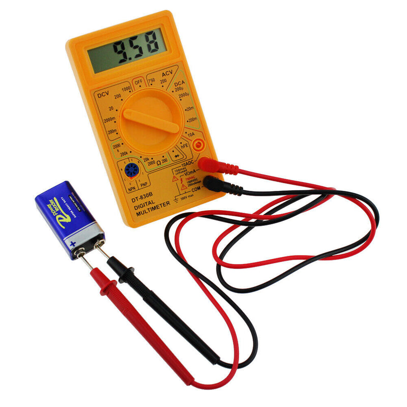 DT-830B LCD Digital Multimeter AC/DC 750/1000V Amp Volt Ohm Tester Meter