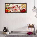5D DIY Full Drill Diamond Painting Peony 9 Fishes Cross Stitch Embroidery