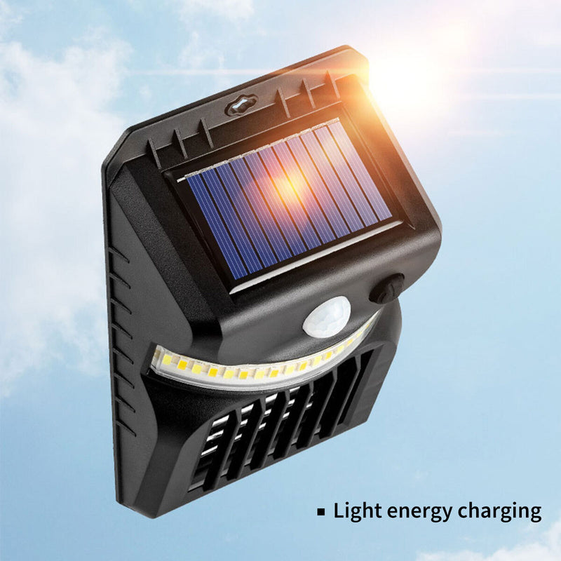 Solar wall lamp electric shock mosquito lamp outdoor waterproof white warm
