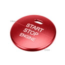 Engine Start Stop Push Button Cover Trim for Mazda 3 Axela CX-3-4-5 (Red)