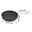 Hiking Ultralight Grill Camping Frypan Non-Stick Frying Pan Titanium Fry Pan
