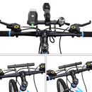 Bike Handlebar Extender Lightweight Durable Alloy Bracket Holder (Black)
