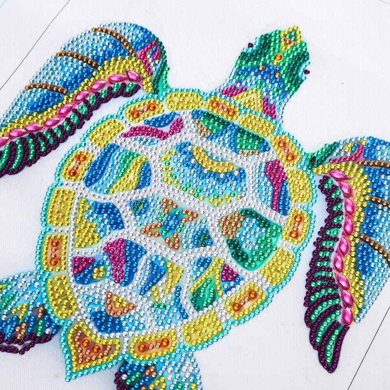 Diamond Painting 5D DIY Turtle Crystal Special Shape Room Wall Art (T086)