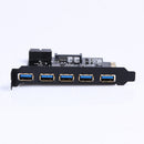 Super-Speed PCI-E, USB-3.0 19-Pin 5-Port PCI Express Card SATA 15PIN Makes Erwe
