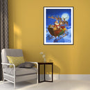 5D DIY Diamond Painting Santa Sleigh Full Round Drill Mosaic Christmas Picture