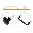 6PCS Aluminum Alloy Cabinet Home Drawer Door Knob Pull Handle Cupboard Furniture