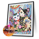 5D DIY Full Drill Diamond Painting 2 Cats Cross Stitch Embroidery Mosaic