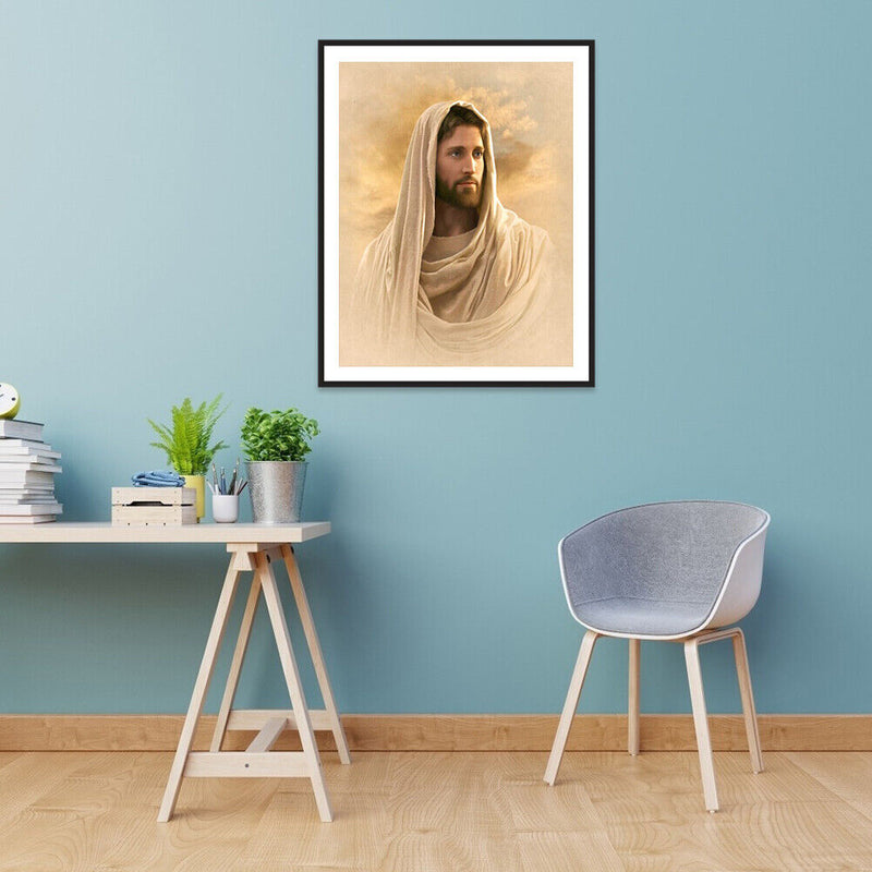 Hand Painted on Canvas DIY Religion Jesus Oil Paint By Numbers Drawing Kit Craft