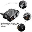 Car Cigarette Lighter Phone Charger 3 Port USB Charging Car Charger Socket