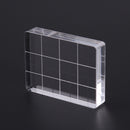 Acrylic Stamp Block Clear Stamping Tool Set with Grid Line Craft (3x4cm) Newly