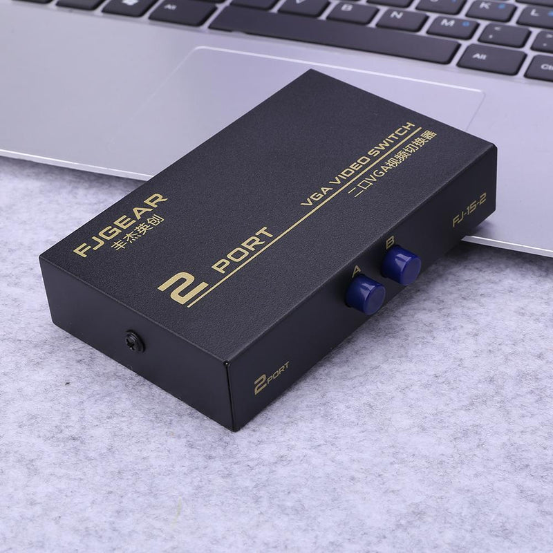 1 to 2 Monitor Switch 130MHz 2 Port Monitor Switch VGA SVGA Video Splitter Bo