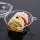 Round Cake Holders Boxes Plastic Cupcake Cases Set Reusable Muffin Cup