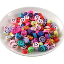 Smile Face Beads-Round Polymer Clay Beads DIY Jewelry Necklace Making Kit