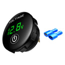 Car DC 5-48V Panel Voltmeter Touch Switch Battery Capacity Tester (Green) Newly