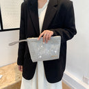 Fashion Women Clutch Bag Casual Solid Card Purse Money Holder (Rhinestone)