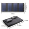 Waterproof 20W 5V Foldable USB Solar Panel Cells Charger for Hiking (Black)
