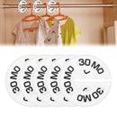 Ring clothing size dividers Round Hangers hanging organizer Baby clothes