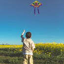 90x50cm Bright Cloth Colorful Butterfly Kite Outdoor Foldable Kites (D) Newly