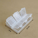 Home Storage Plastic Braille 6-day Pill Boxes Medicine Holder Tablet Container